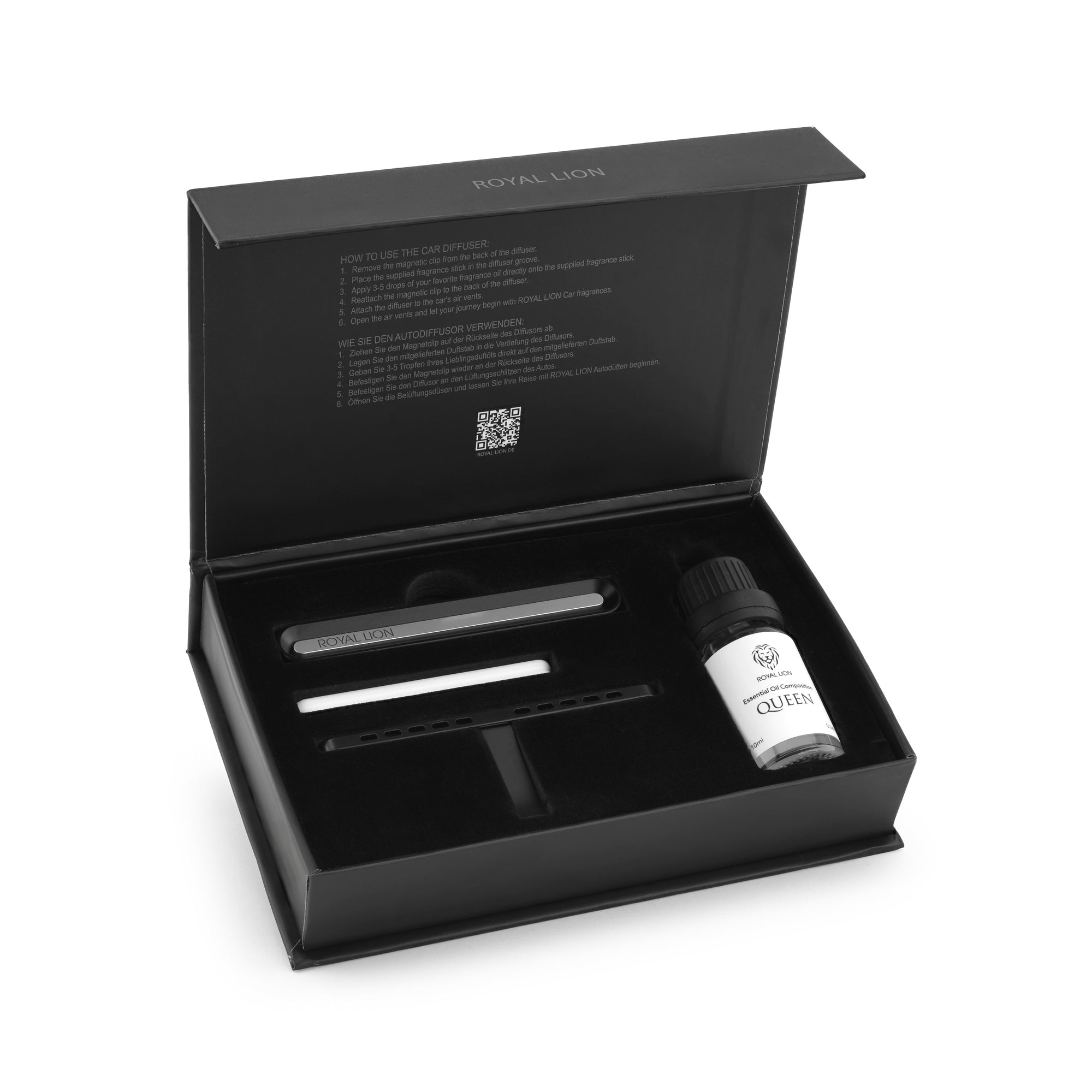 ROYAL LION Car Diffuser I Autoduft Clip Set I Auto Lufterfrischer Diffusor für Lüftungsschlitze I Wiederverwendbar &amp; austauschbar